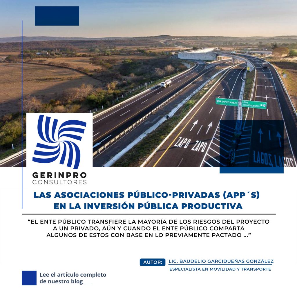 Las Asociaciones Público Privadas App´s En La Inversión Pública Productiva Gerinpro Consultores 9477